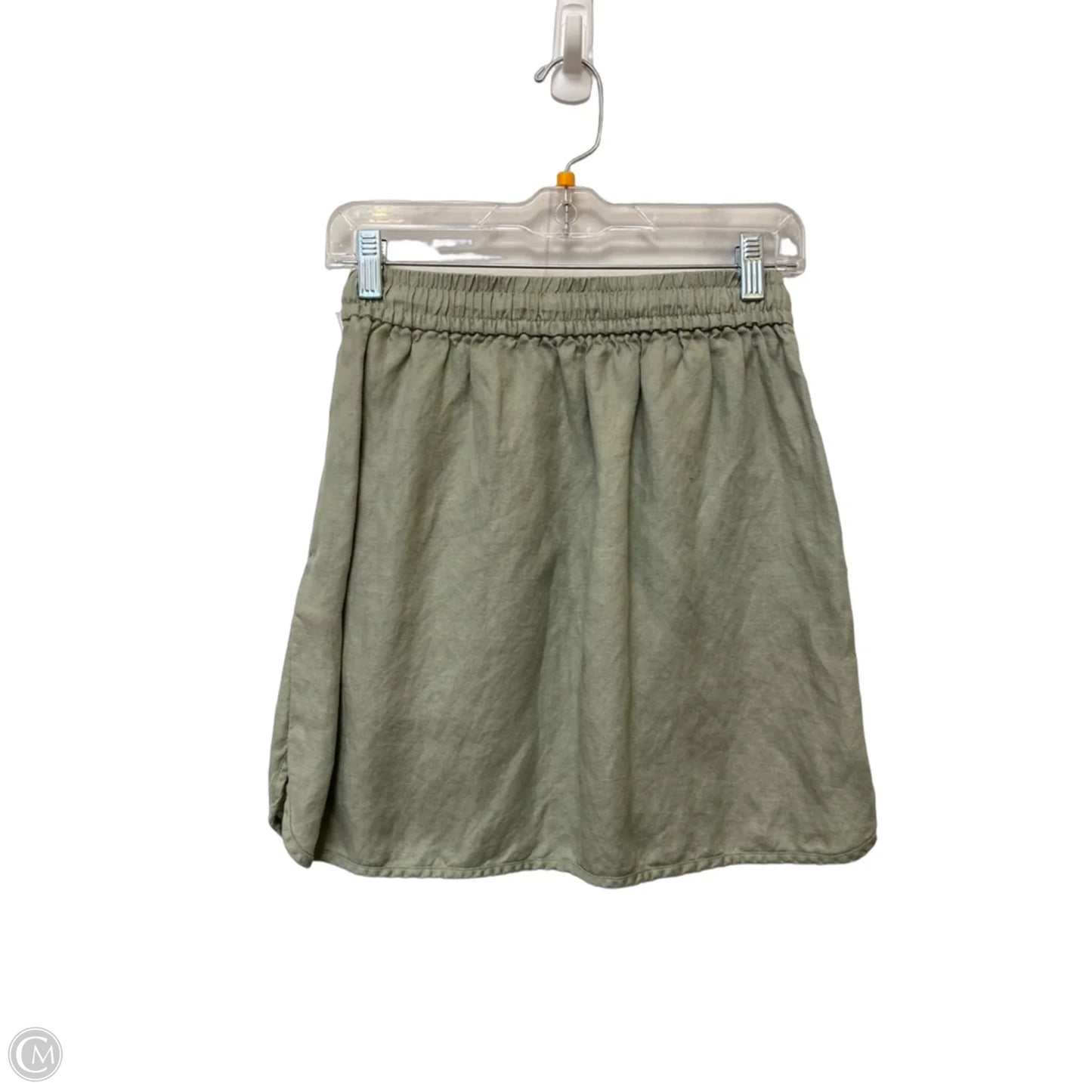 Skirt Mini & Short By Madewell In Green, Size: Xxs