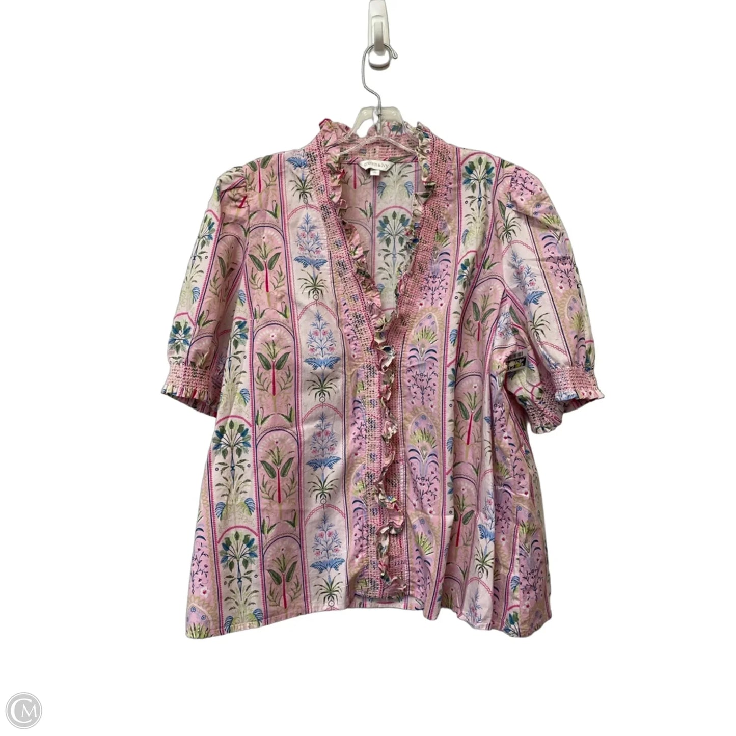 Top Short Sleeve By Crown And Ivy In Pink, Size: Xl