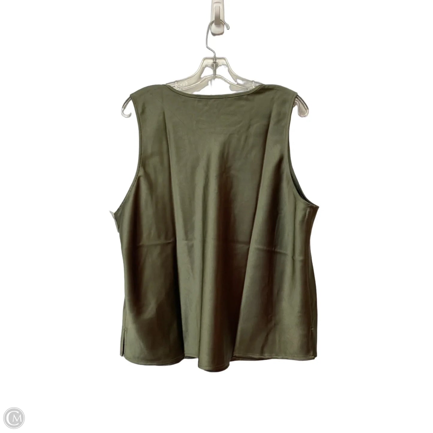 Top Sleeveless By Loft In Green, Size: Xl