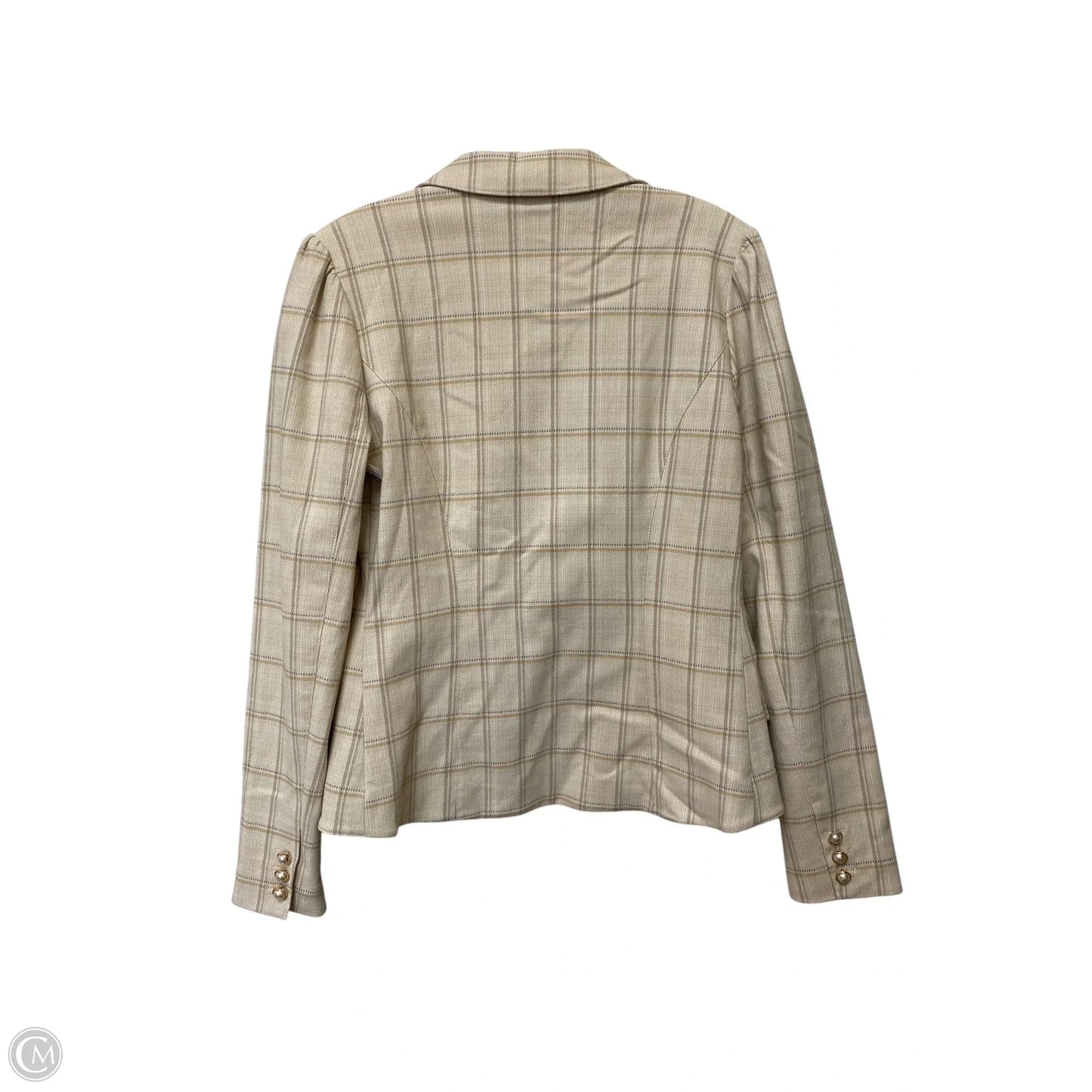 Blazer By Clothes Mentor In Tan, Size: M