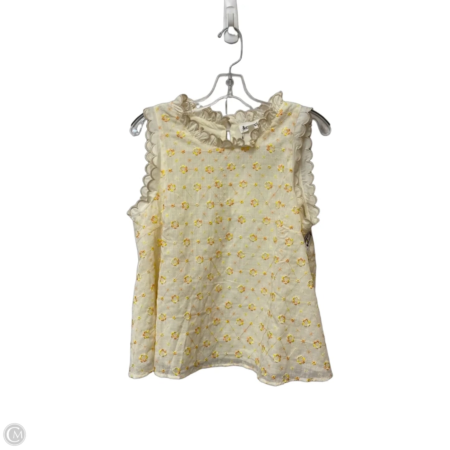 Top Sleeveless By &merci In Cream, Size: L