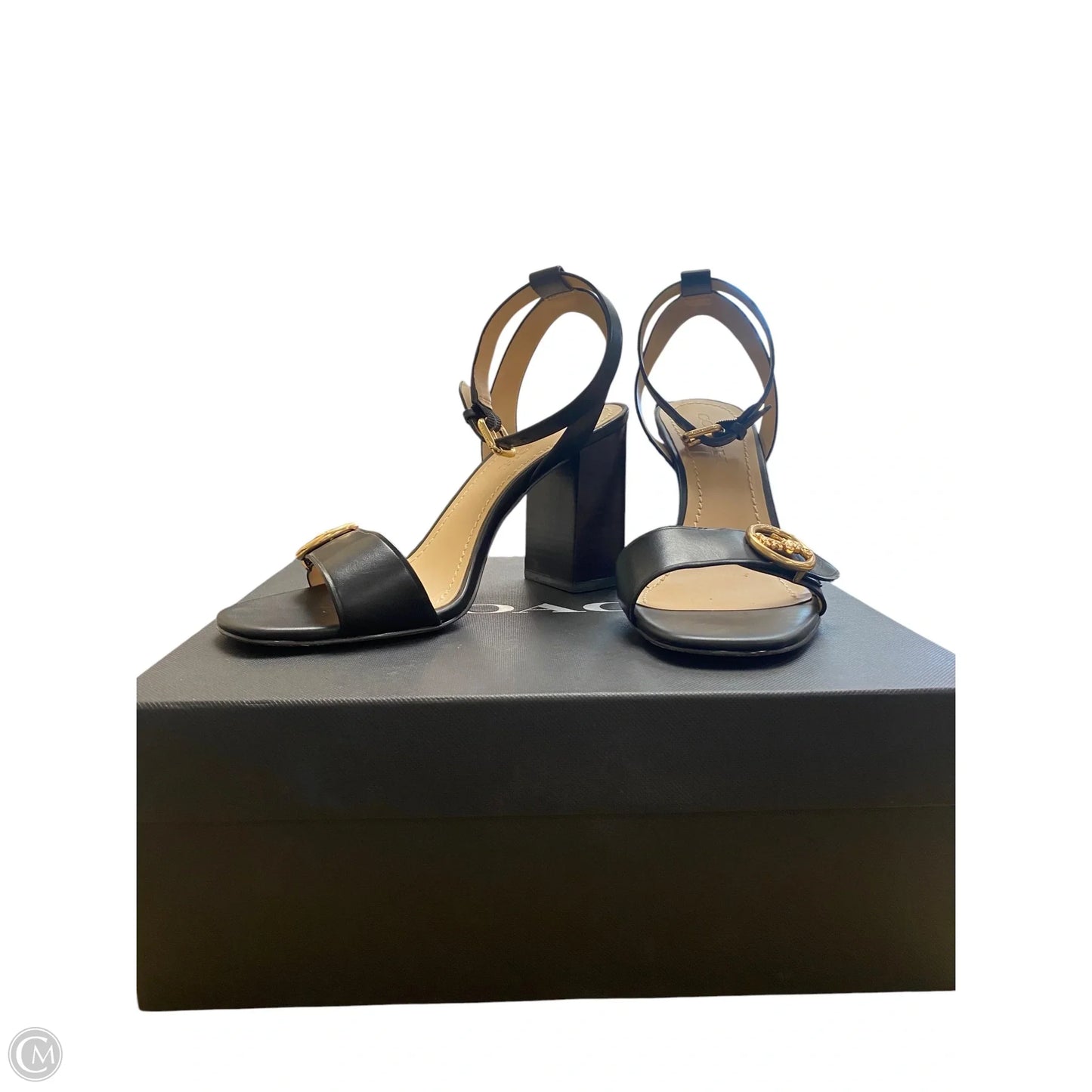 Sandals Designer By Coach In Black, Size: 8.5