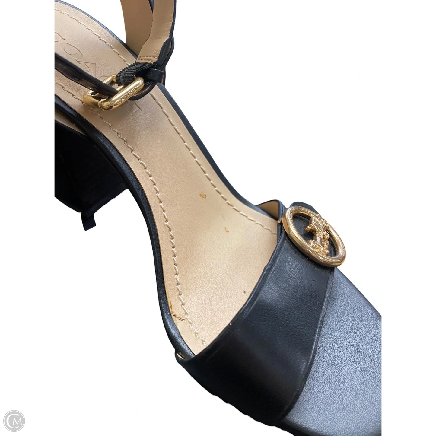 Sandals Designer By Coach In Black, Size: 8.5