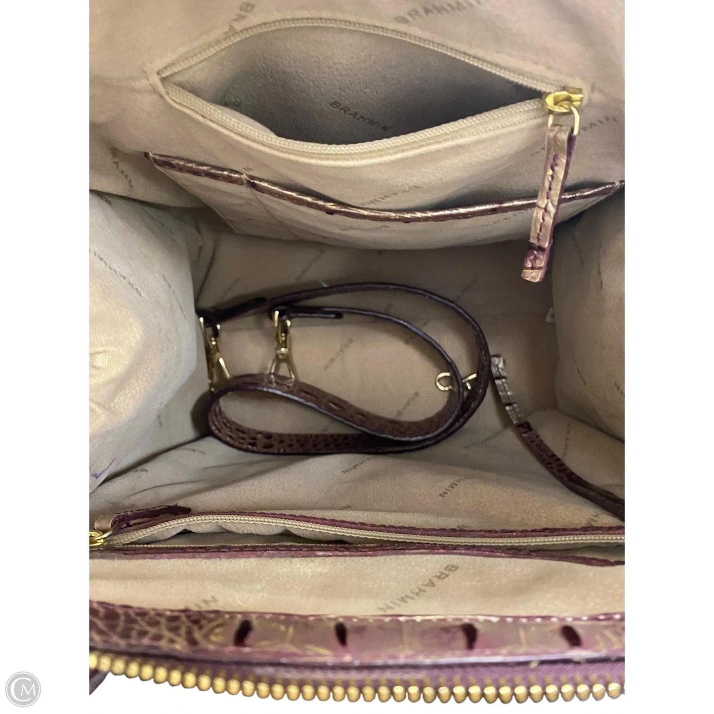 Handbag Designer By Brahmin, Size: Medium