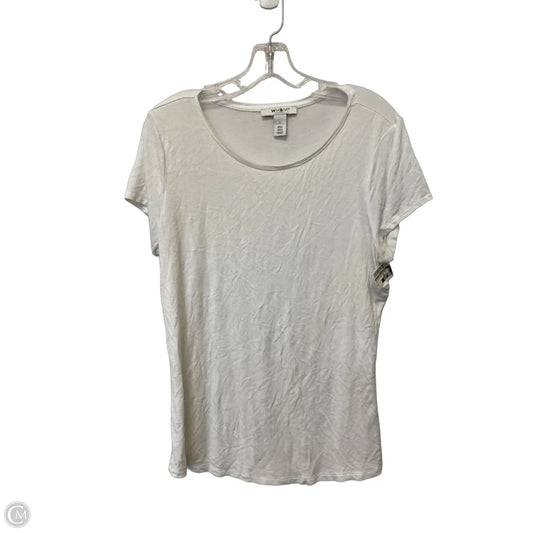 Top Sleeveless Basic By White House Black Market In White, Size: L