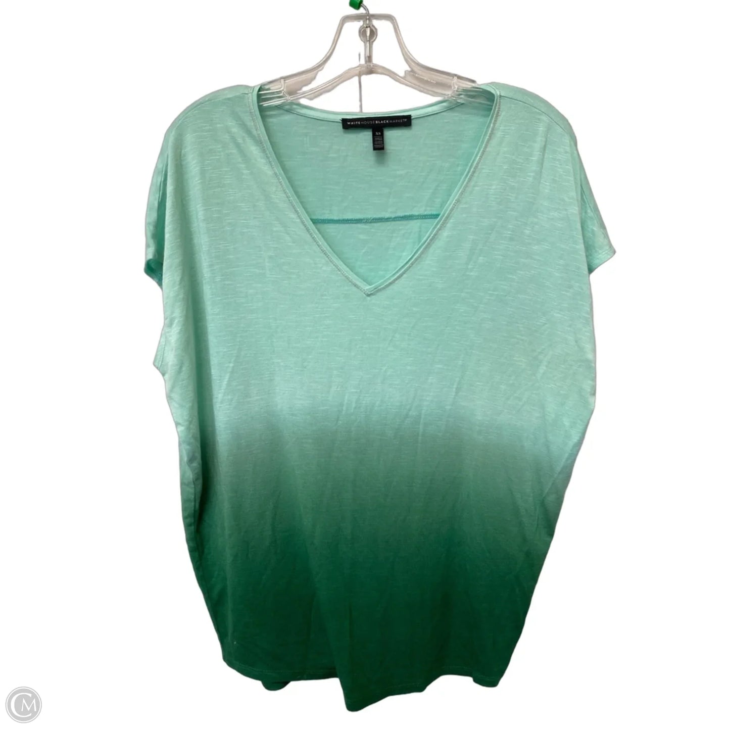 Top Short Sleeve By White House Black Market In Green, Size: Xs