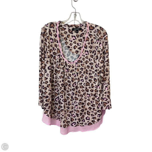 Lounge Set Pants By Ellen Tracy In Animal Print, Size: L