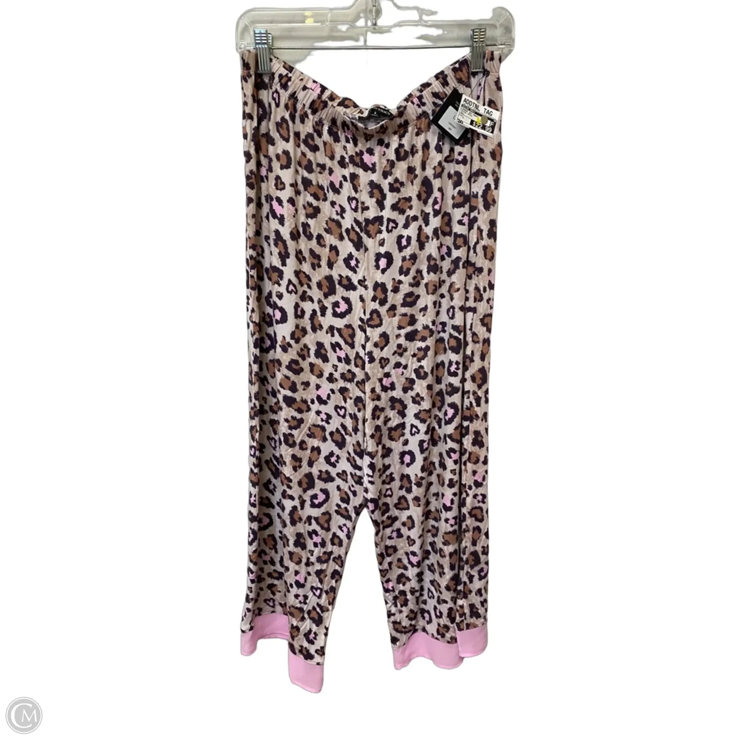 Lounge Set Pants By Ellen Tracy In Animal Print, Size: L