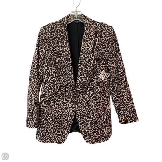 Blazer By Express In Animal Print, Size: M