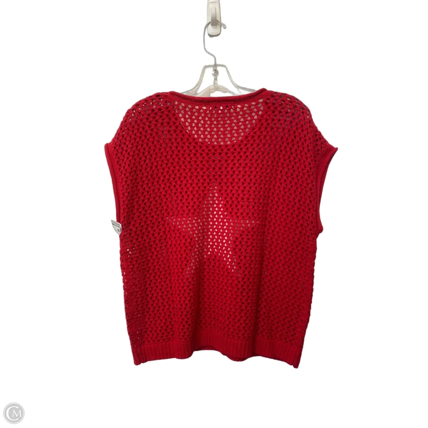 Top Sleeveless By Clothes Mentor In Red, Size: L