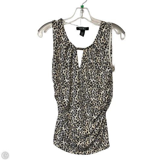 Top Sleeveless By White House Black Market In Animal Print, Size: S