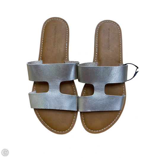 Sandals Flats By Amazon Essentials In Gold, Size: 7.5