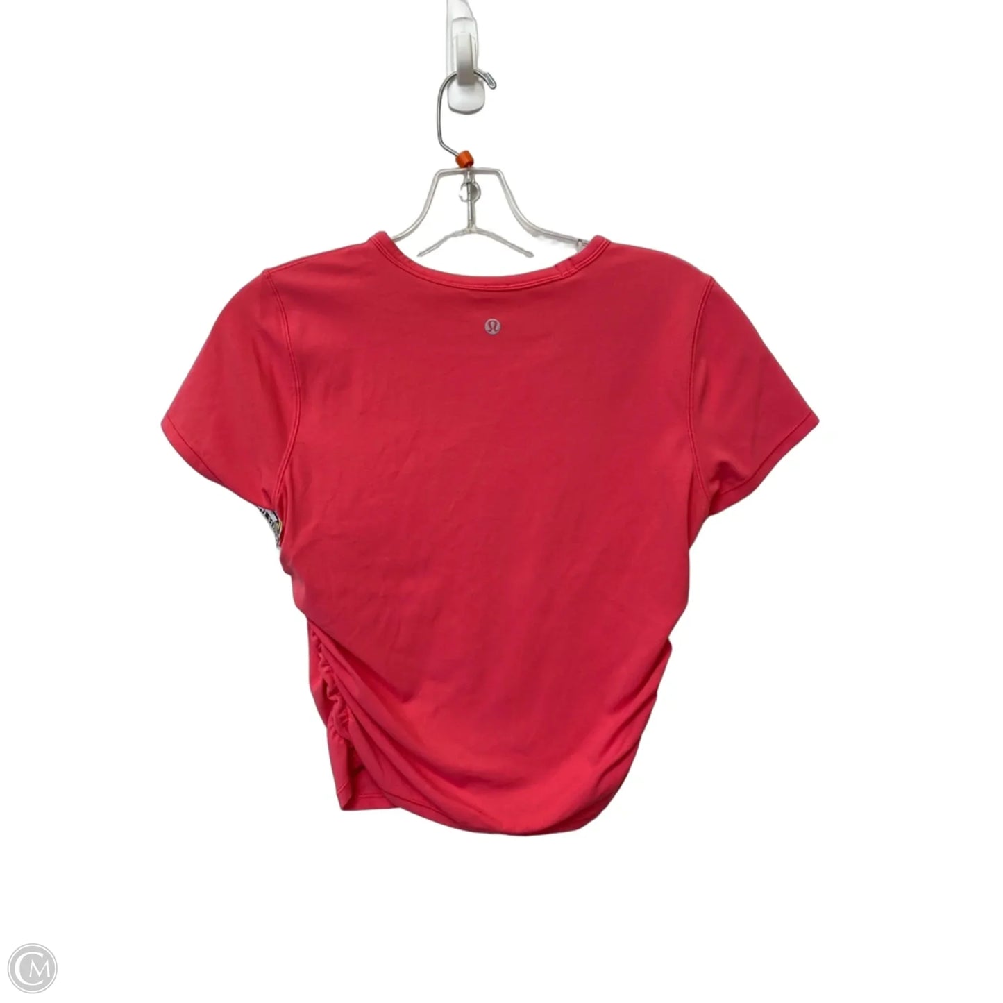 Athletic Top Short Sleeve By Lululemon In Pink, Size: M