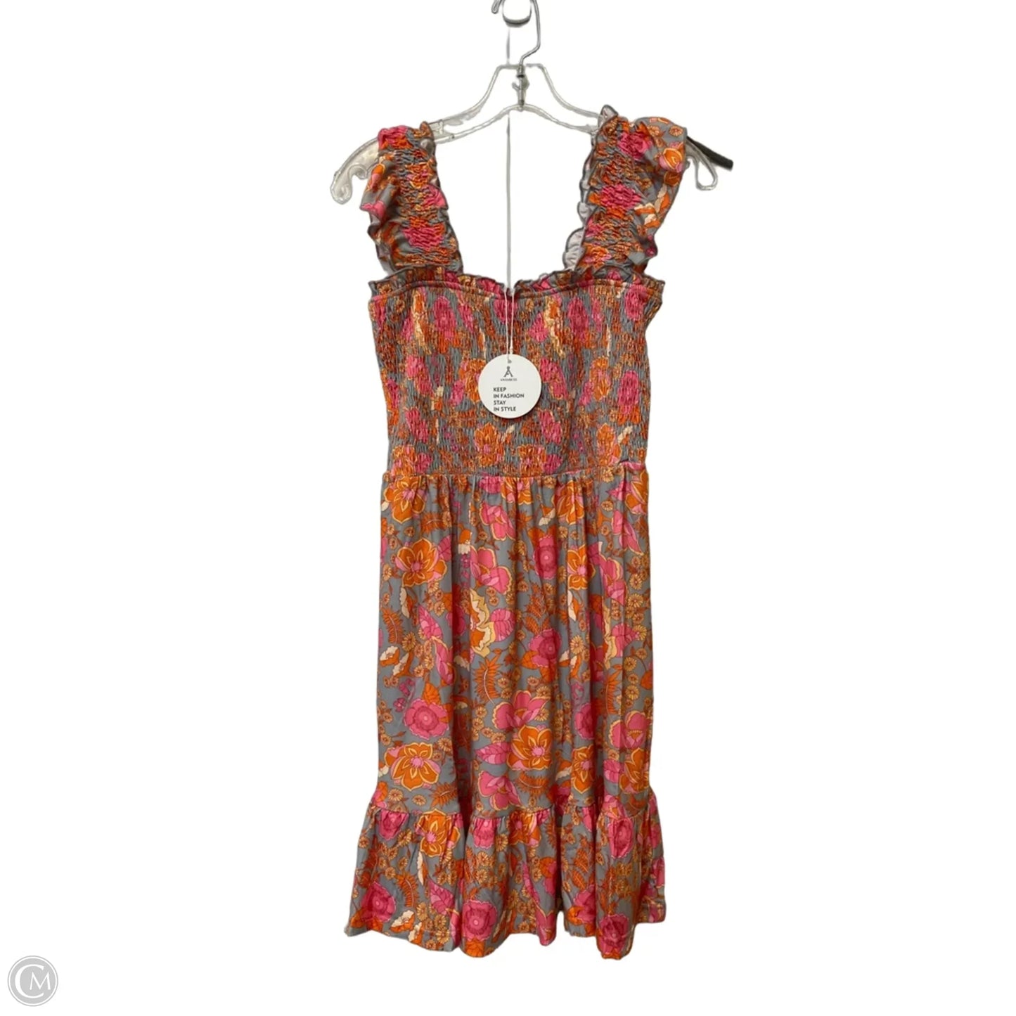 Dress Casual Midi By Cmf In Floral Print, Size: S