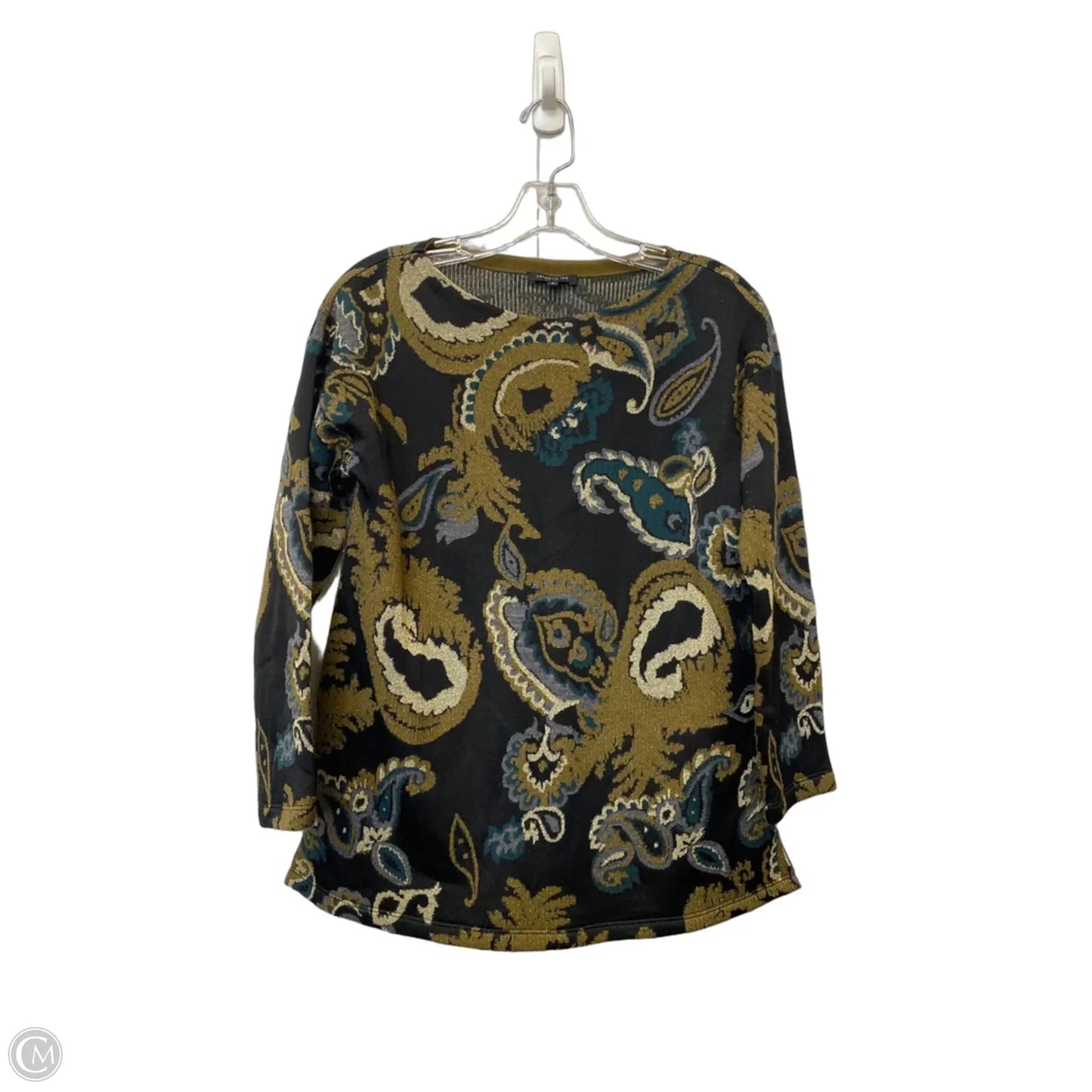 Sweater Cardigan Designer By Lafayette 148 In Green, Size: S