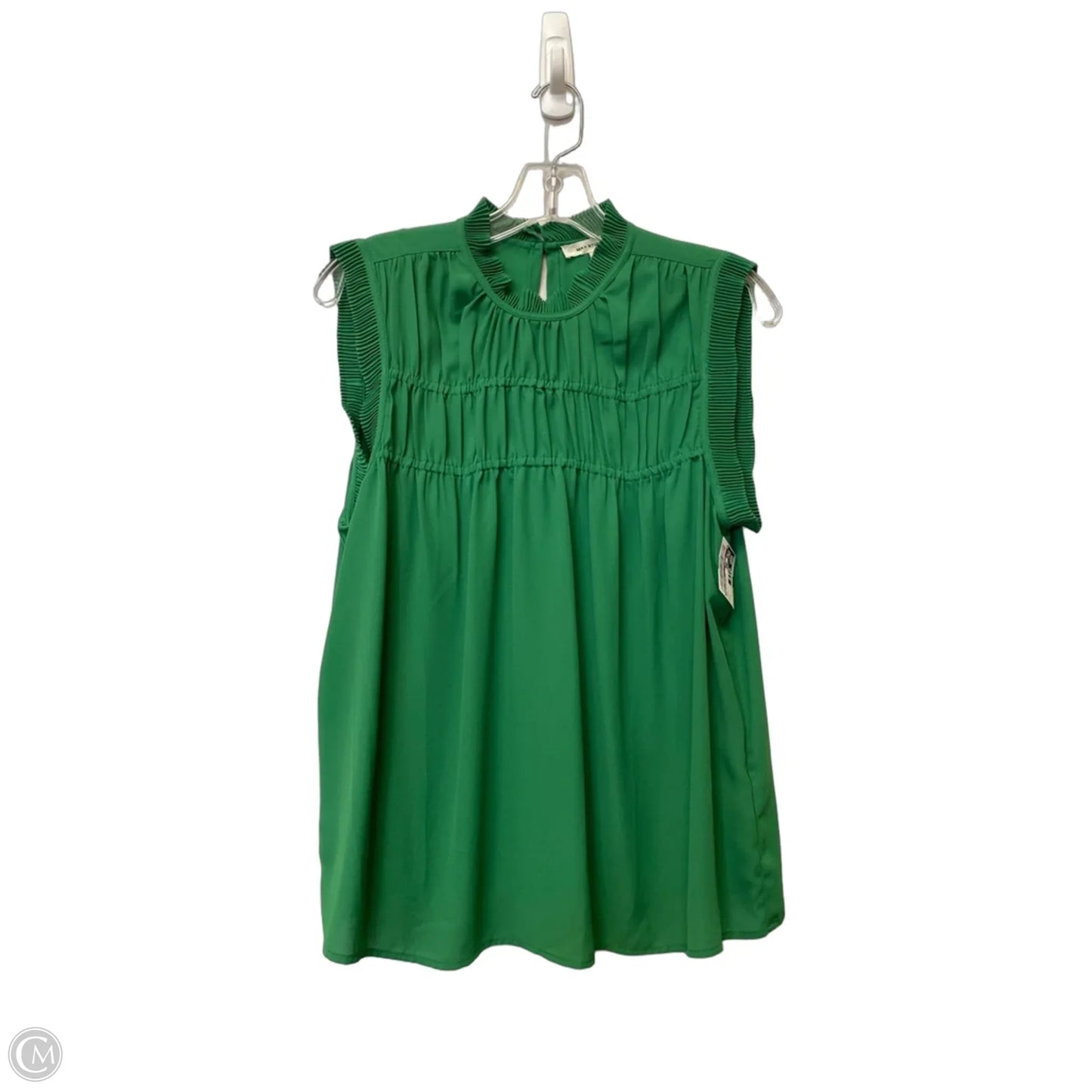 Top Sleeveless By Max Studio In Green, Size: L