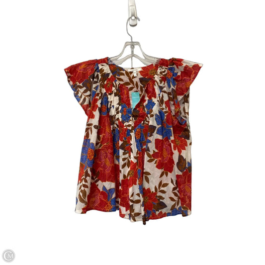 Top Short Sleeve By Maurices In Multi-colored, Size: L
