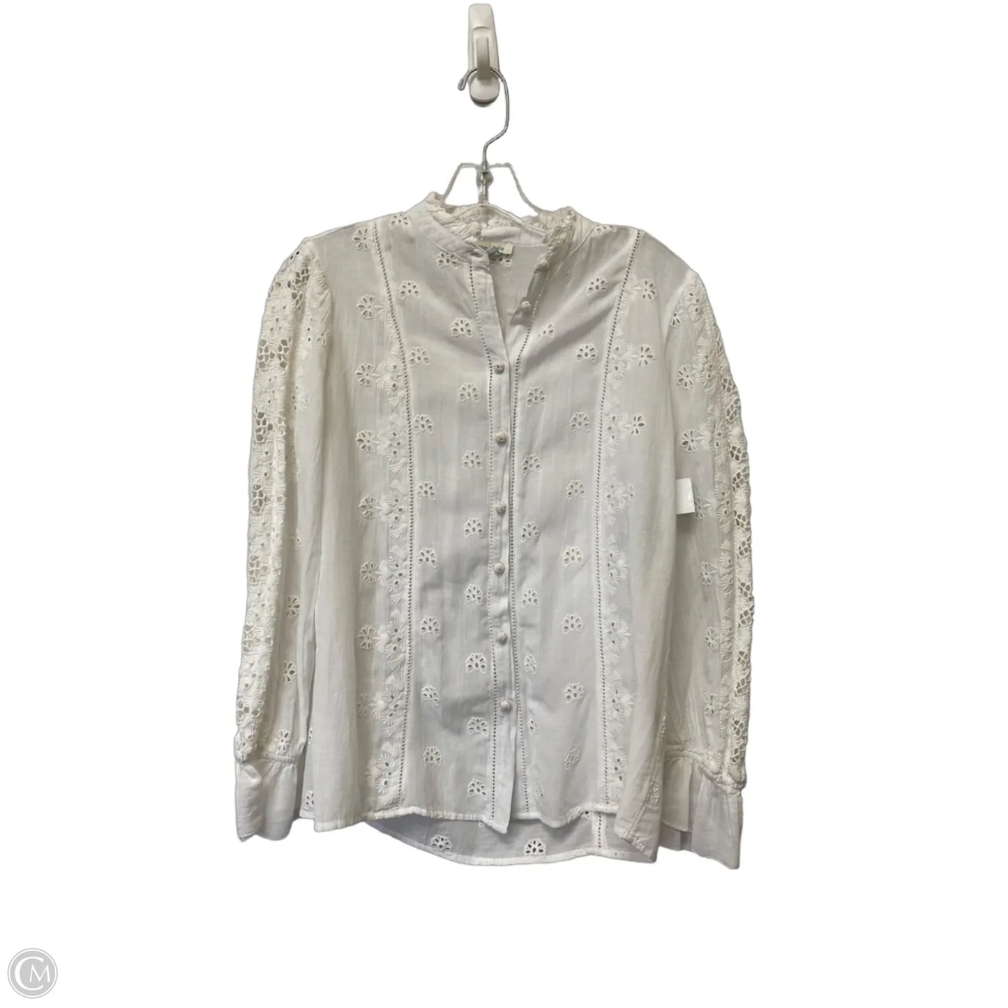Top Long Sleeve By Sundance In White, Size: Xs