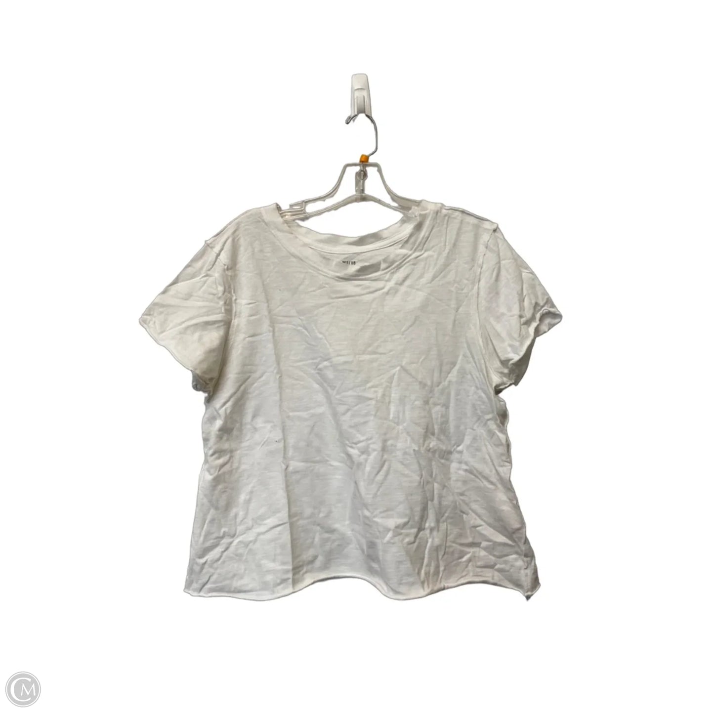 Top Short Sleeve Basic By Maeve In White, Size: M