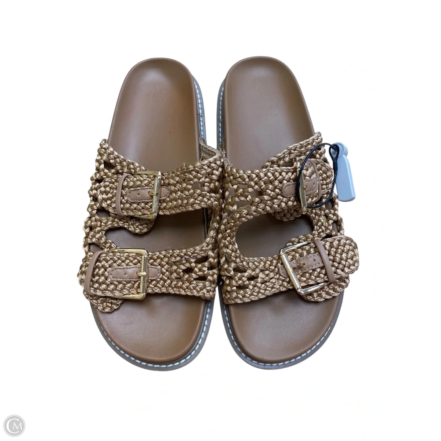 Sandals Flats By Cme In Tan, Size: 8.5