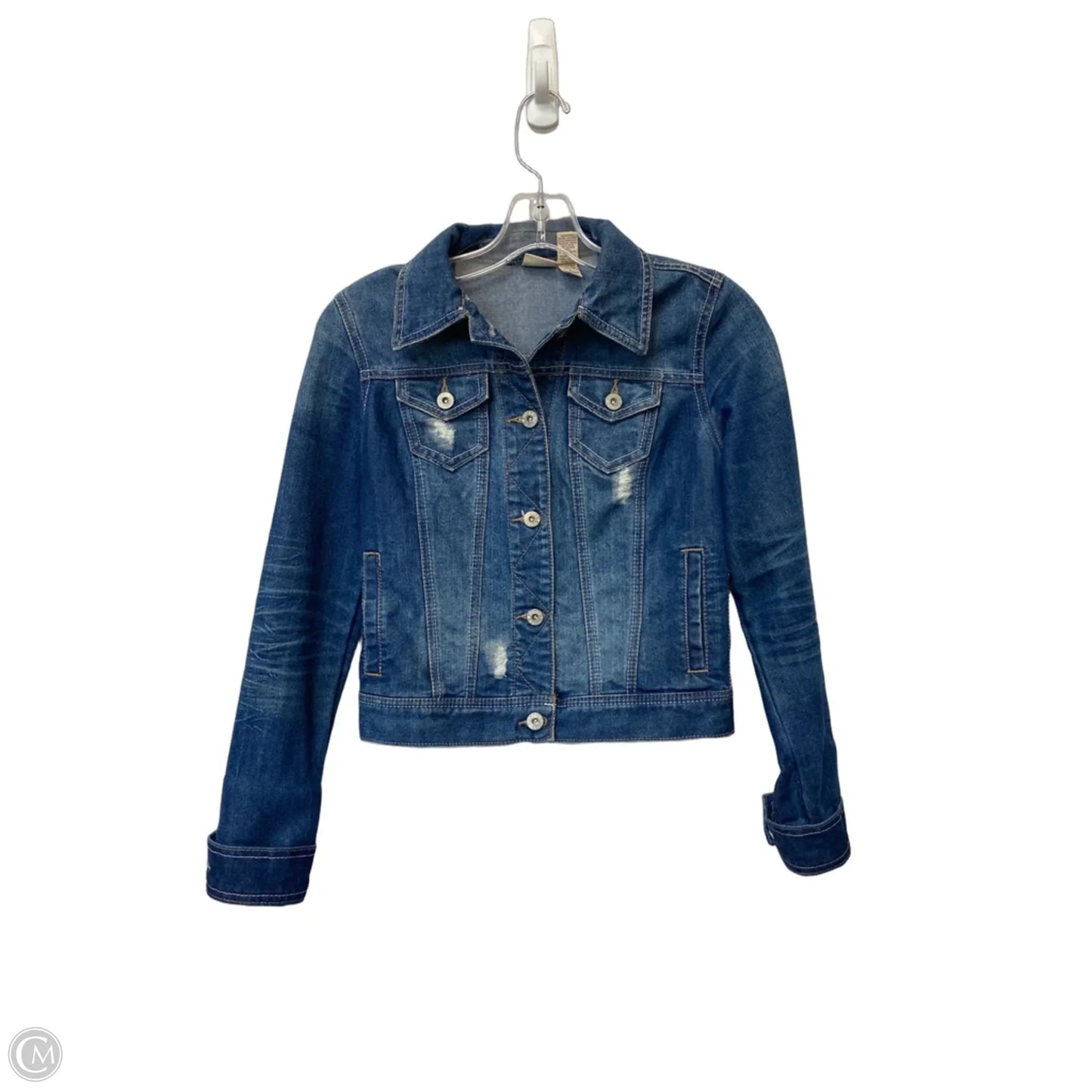 Jacket Denim By Mudd In Blue Denim, Size: S