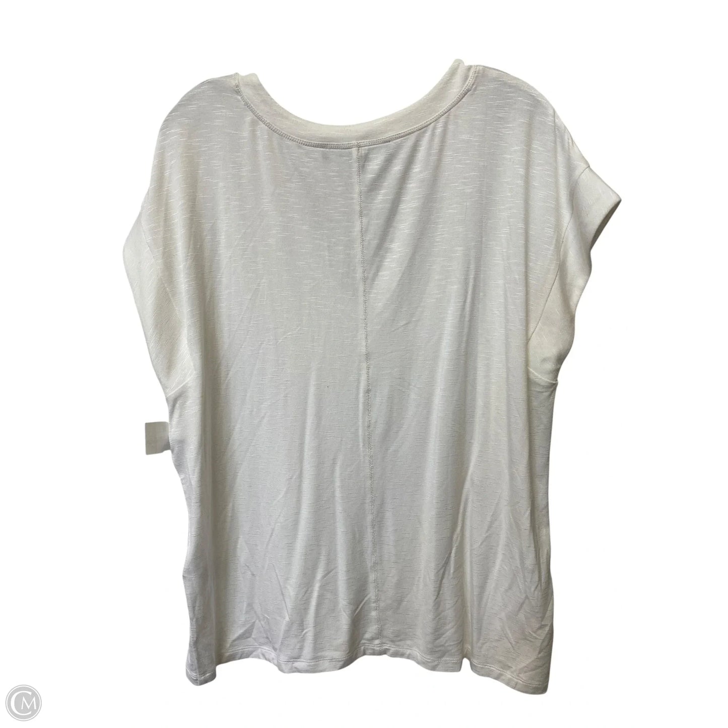 Top Short Sleeve Basic By White House Black Market In White, Size: L