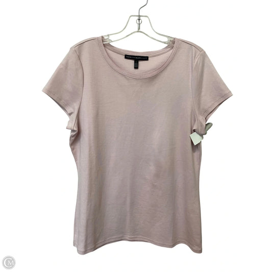 Top Short Sleeve By White House Black Market In Pink, Size: L