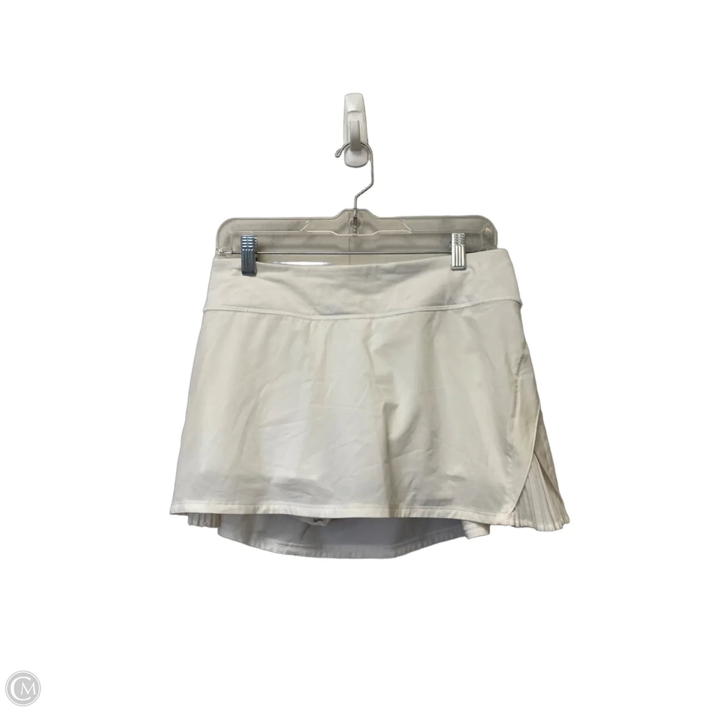 Athletic Skort By Lululemon In White, Size: 8