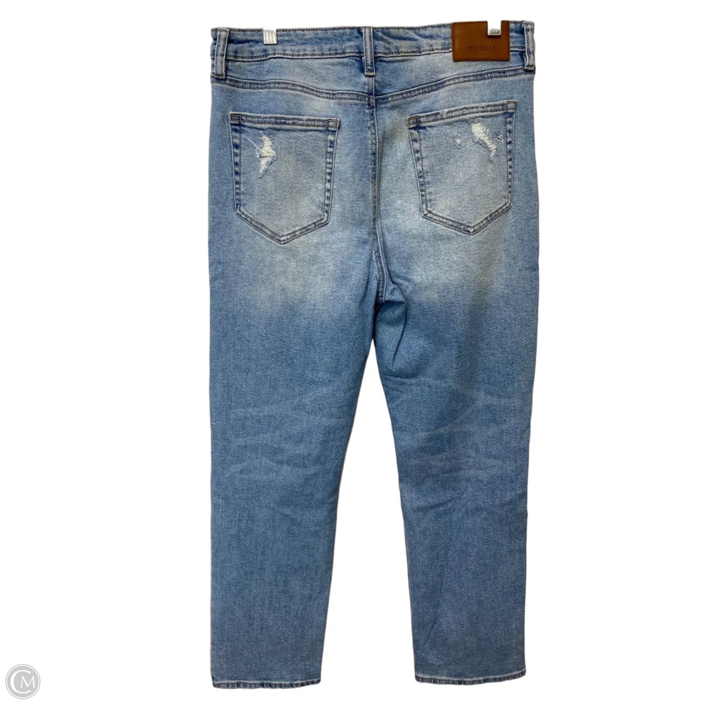 Jeans Straight By Hidden In Blue Denim, Size: 12
