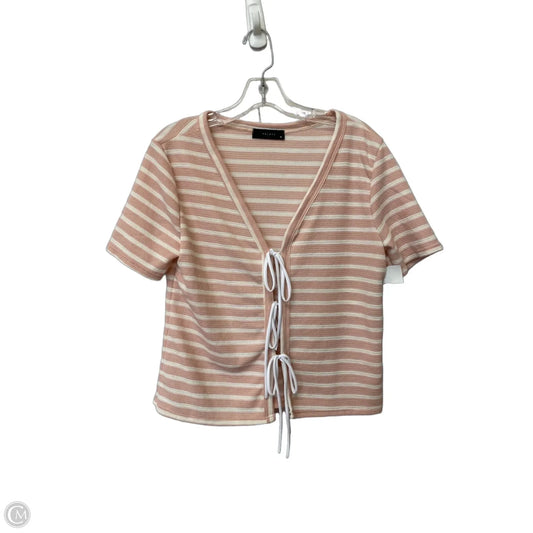 Top Short Sleeve By Clothes Mentor In Striped Pattern, Size: M