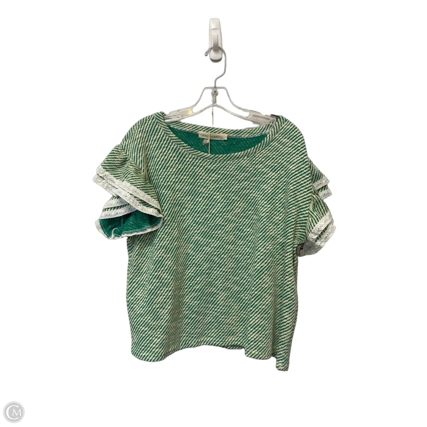 Top Short Sleeve By Clothes Mentor In Green, Size: L