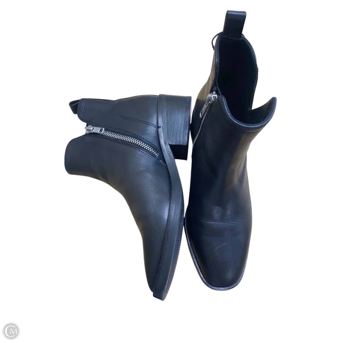 Boots Ankle Flats By Chelsea And Violet In Black, Size: 5.5