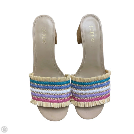 Shoes Heels Block By J. Crew In Multi-colored, Size: 8.5