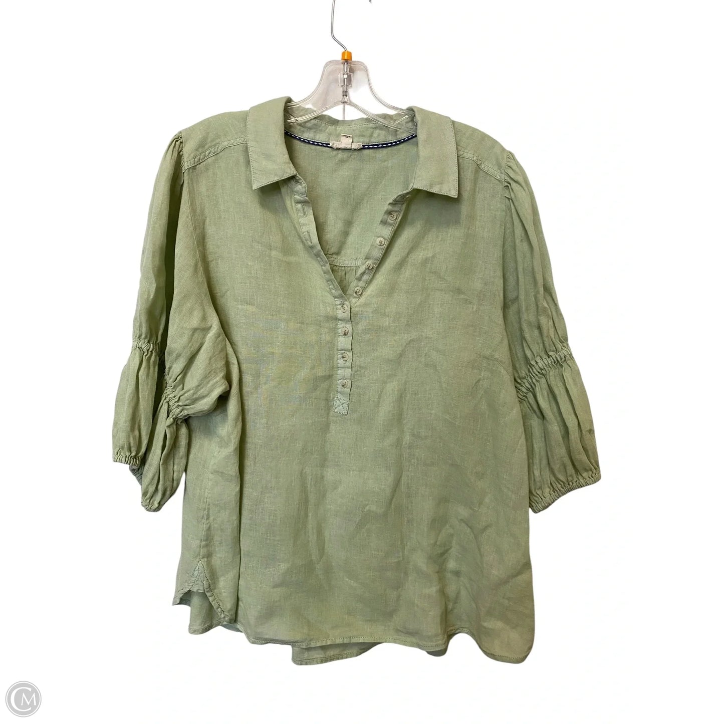 Top Long Sleeve By Pilcro In Green, Size: L