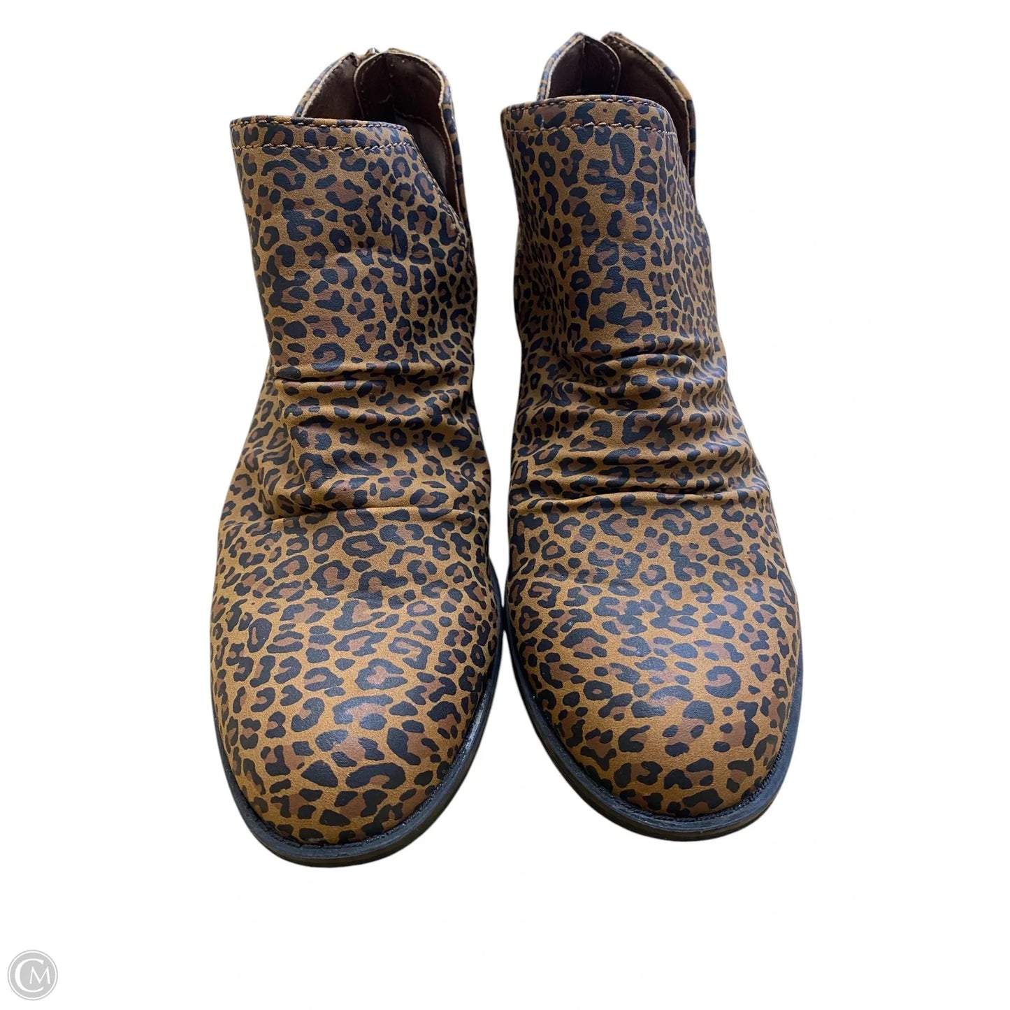 Boots Ankle Heels By Kim Rogers In Animal Print, Size: 8.5