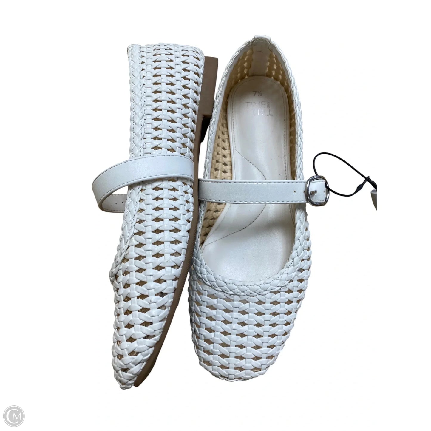Shoes Flats By Time And Tru In White, Size: 7.5