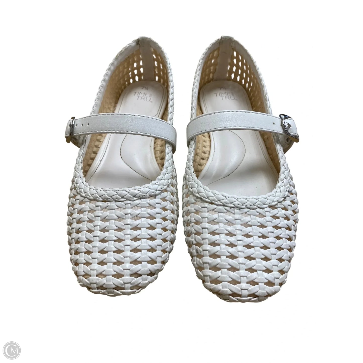 Shoes Flats By Time And Tru In White, Size: 7.5