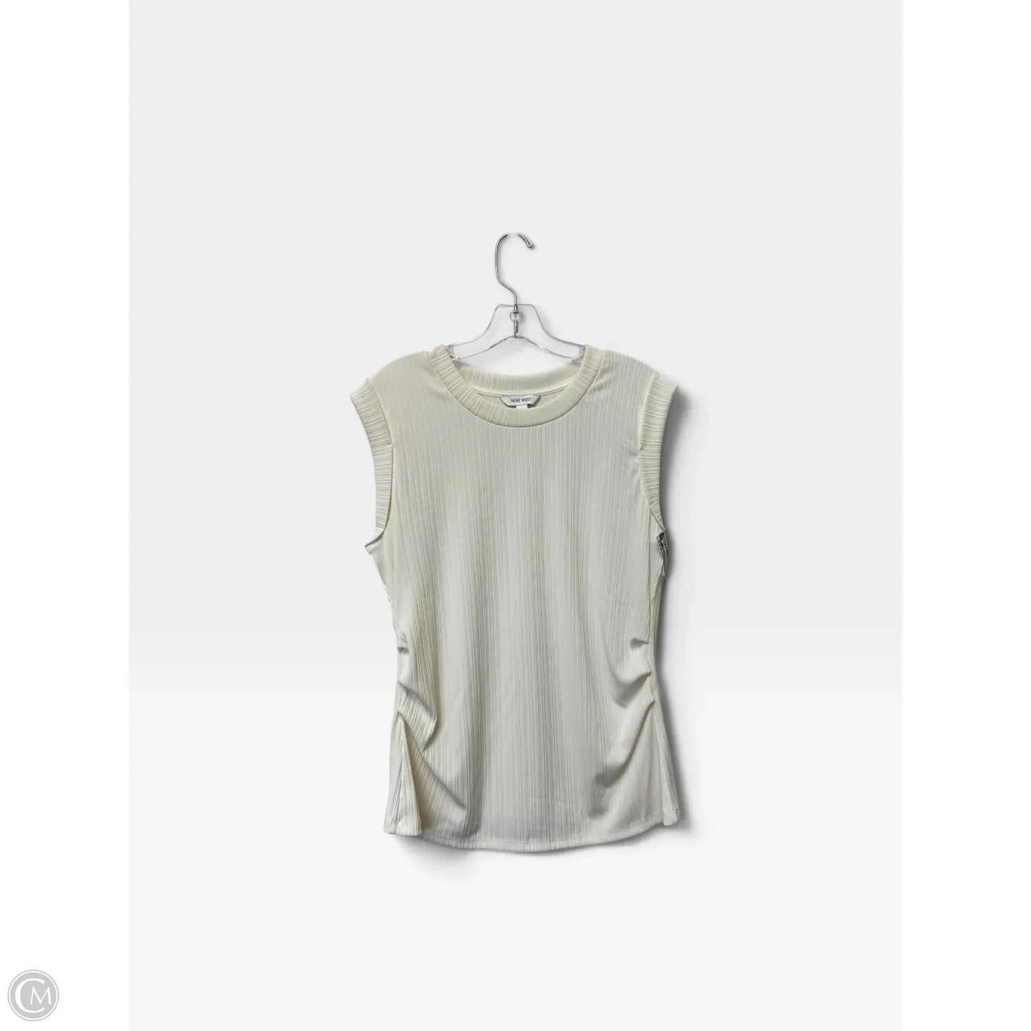 Top Sleeveless Basic By Nine West In Cream, Size: L