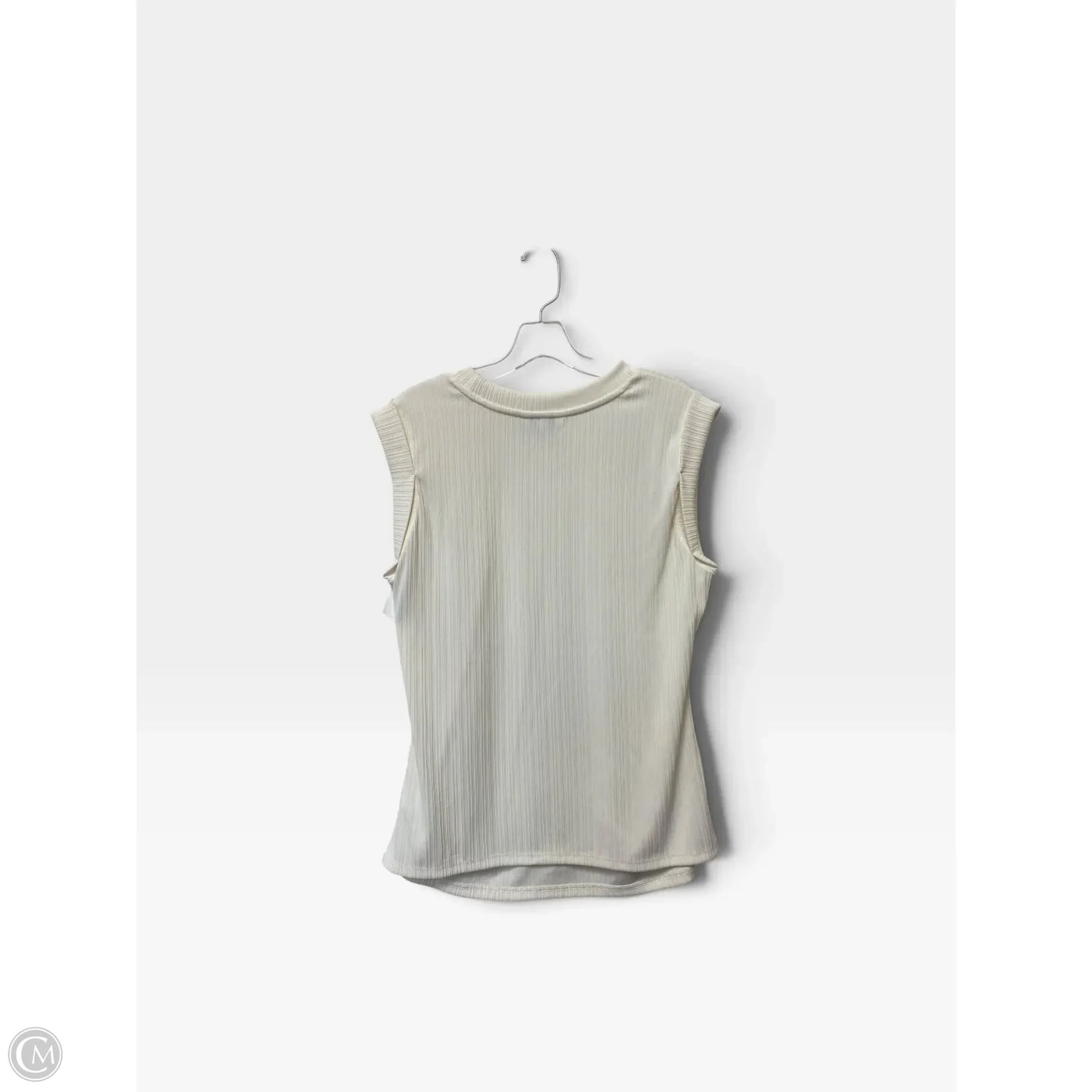 Top Sleeveless Basic By Nine West In Cream, Size: L