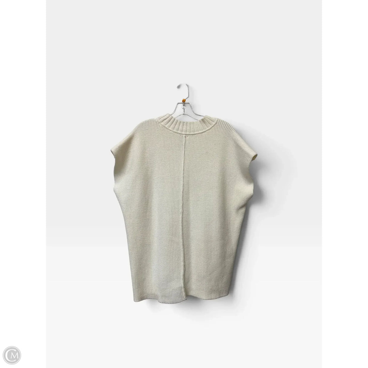 Sweater Short Sleeve By Maeve In Cream, Size: S
