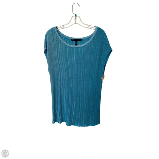 Top Short Sleeve By White House Black Market In Blue, Size: M
