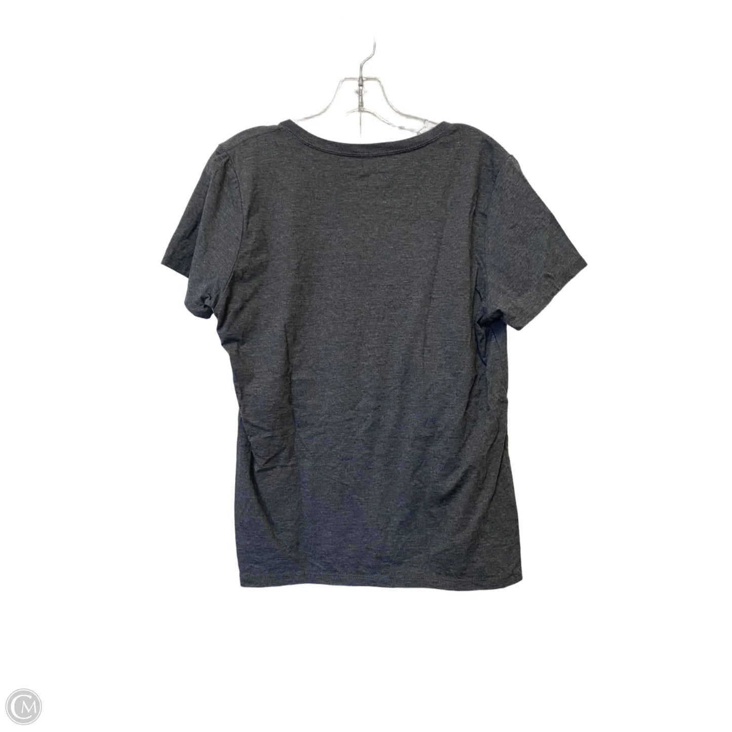 Top Short Sleeve By Clothes Mentor In Grey, Size: L
