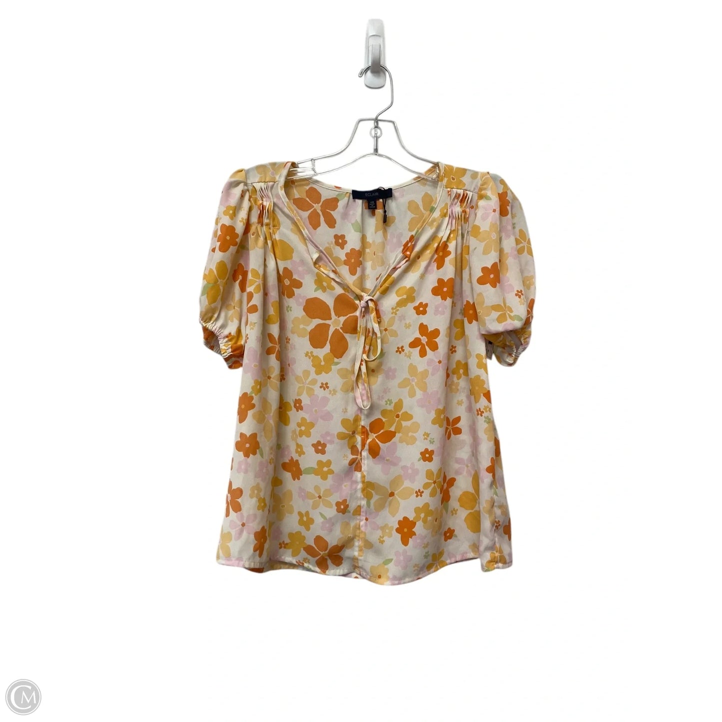 Top Short Sleeve By Clothes Mentor In Floral Print, Size: Xs