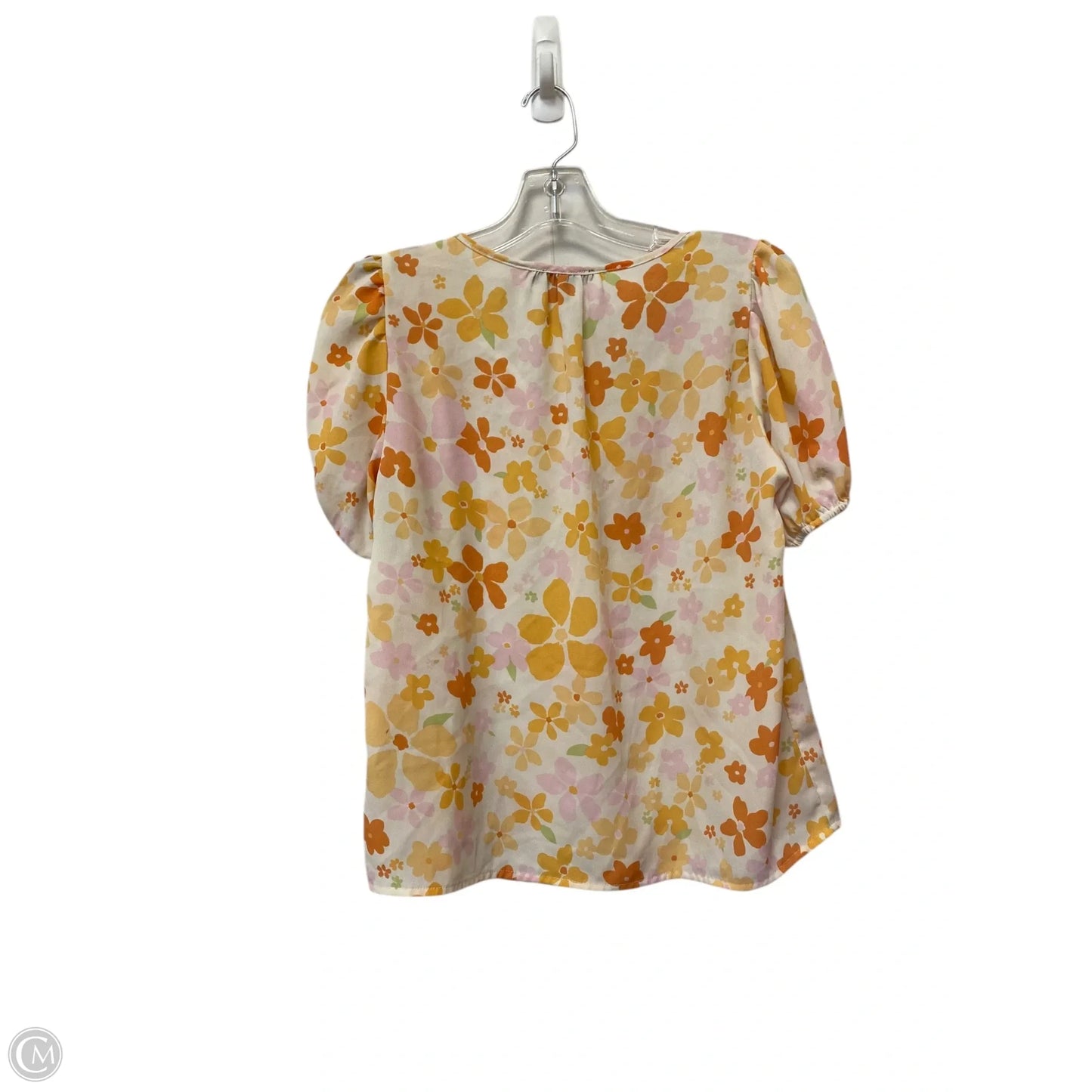 Top Short Sleeve By Clothes Mentor In Floral Print, Size: Xs