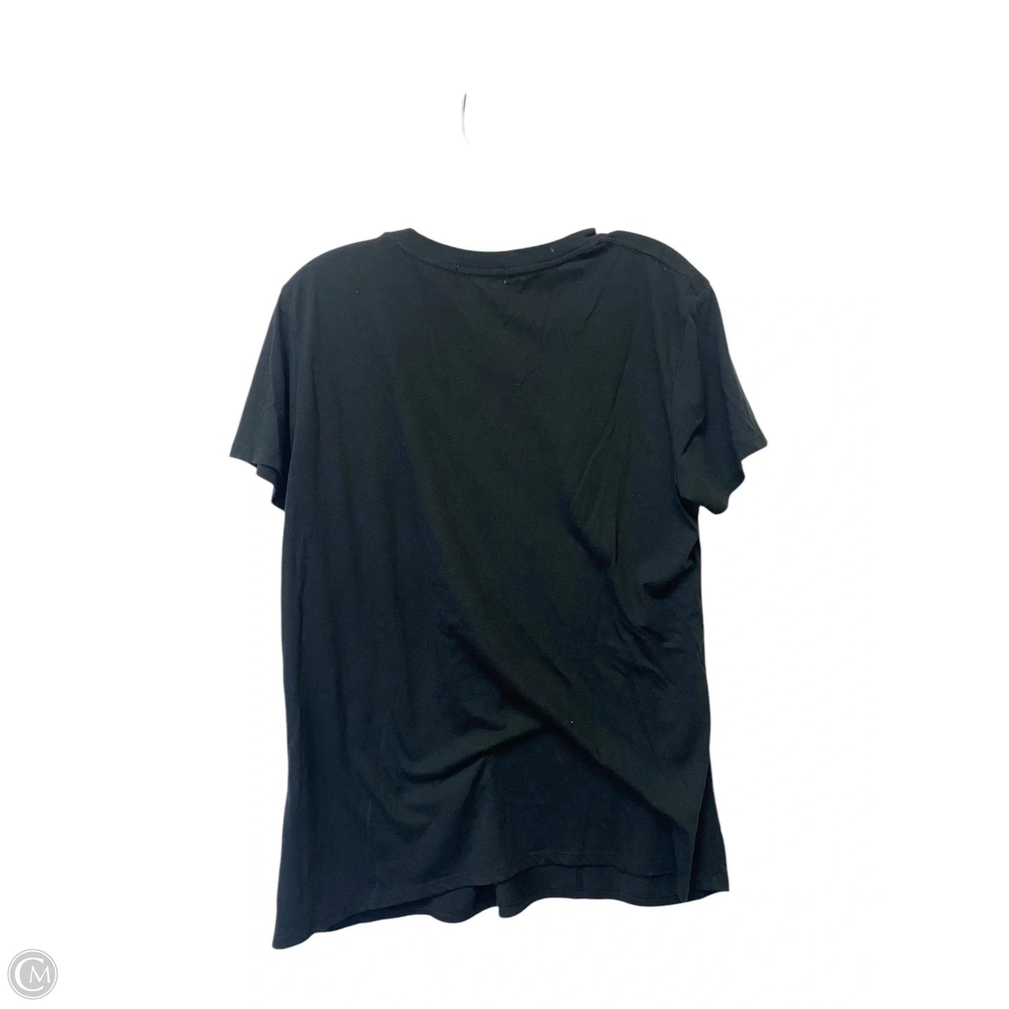 Top Short Sleeve By Clothes Mentor In Black, Size: Xl