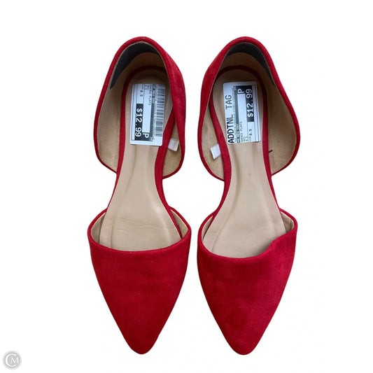 Shoes Flats By A New Day In Red, Size: 8.5