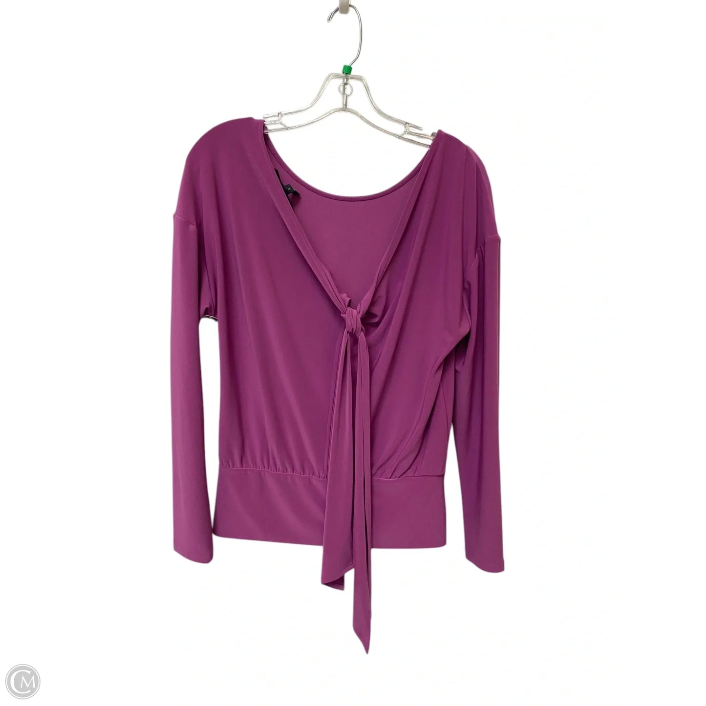 Top Long Sleeve By White House Black Market In Purple, Size: S