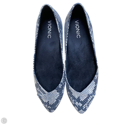 Shoes Flats By Vionic In Snakeskin Print, Size: 8.5