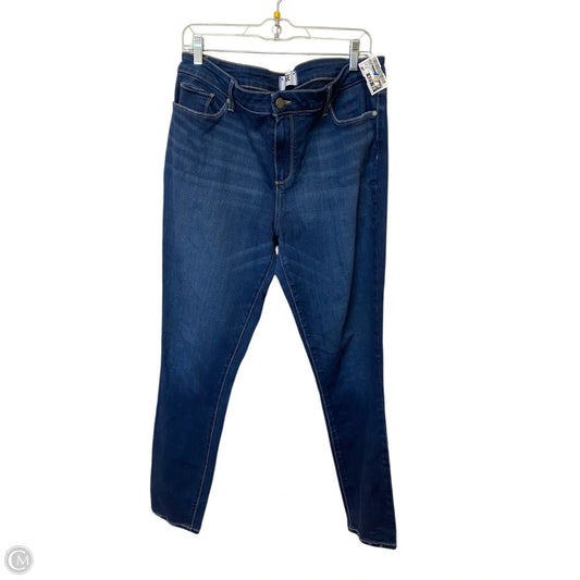 Jeans Straight By Paige In Blue Denim, Size: 18