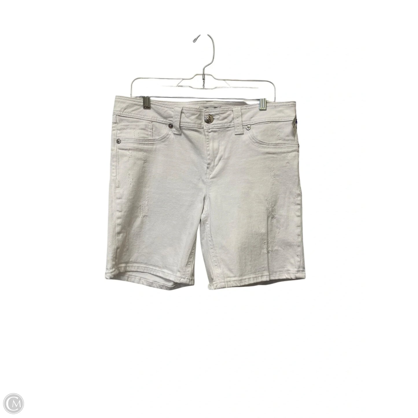 Shorts By Seven 7 In White Denim, Size: 14